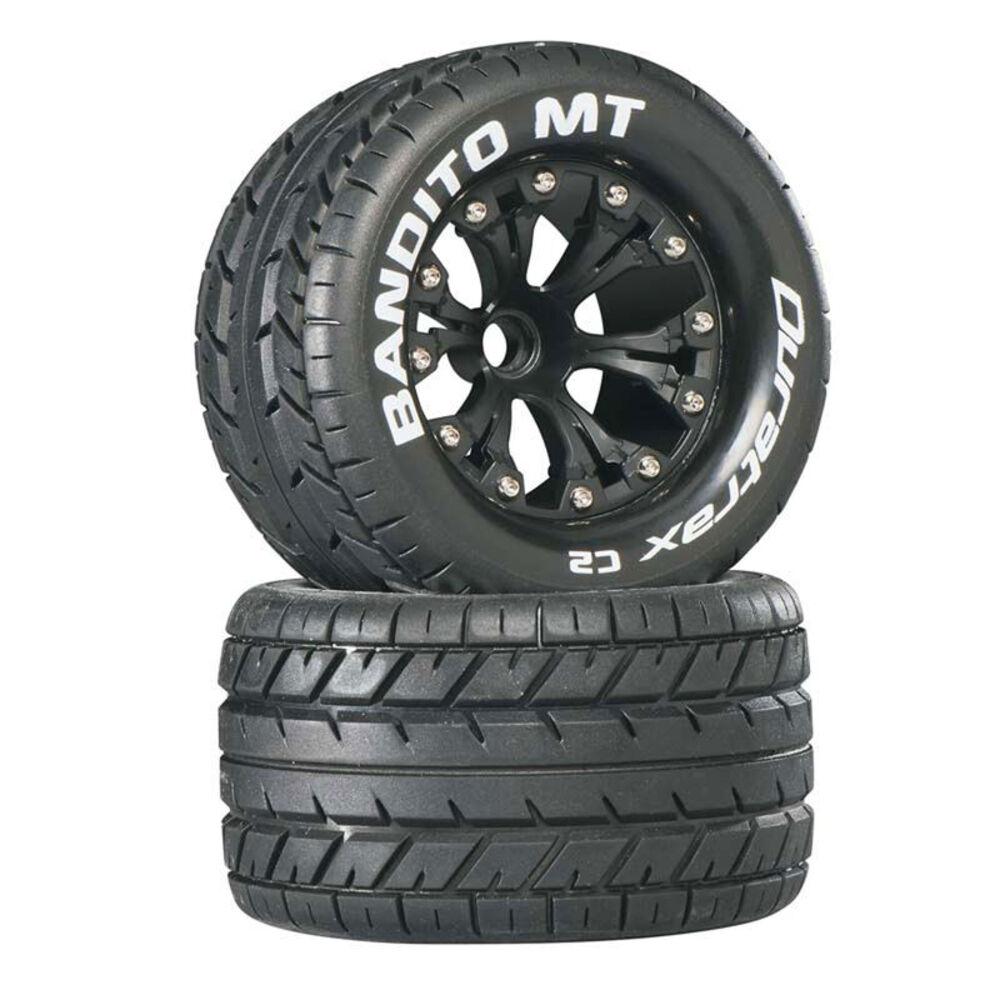 Duratrax Bandito MT Mounted 2.8in 2WD Front C2 Tires (Black) (2 pc)