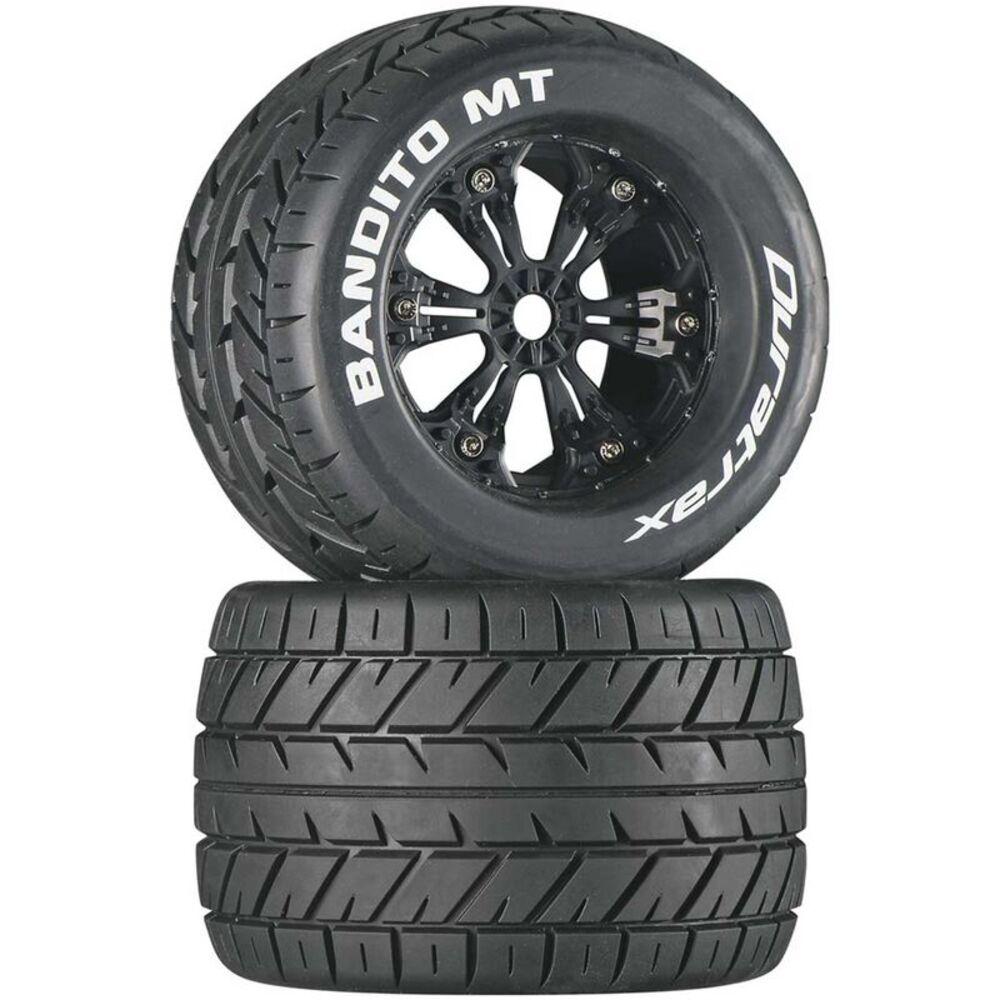 Duratrax Bandito MT 3.8in Mounted Tires Black (2 pc)