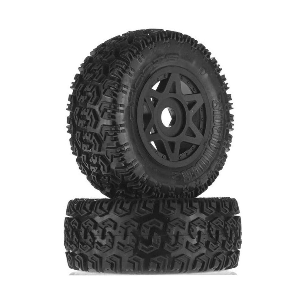 ARRMA 1/10 dBoots Sidewinder 2 SC 6S Glued Pre-mounted Tires (2pc)