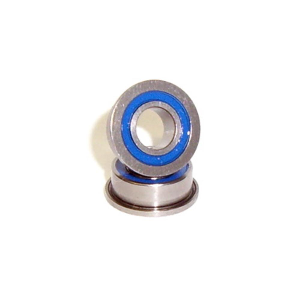 Dual Rubber Sealed Ball Bearings 8x12x3.5mm Flanged 2 pcs