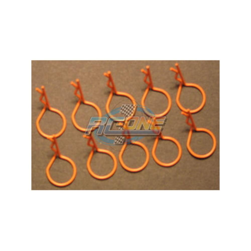 Large Ring Orange Body Pins (10)