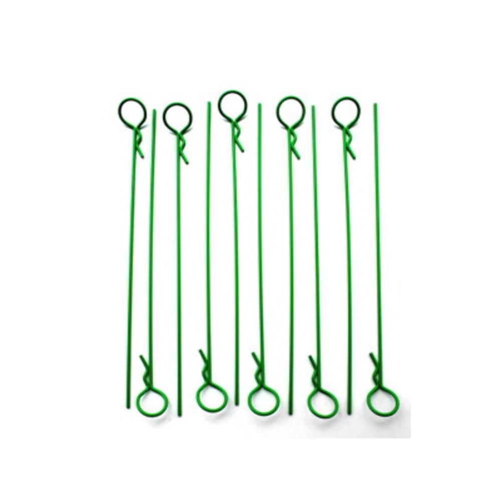 Long Green Body Pins (10)