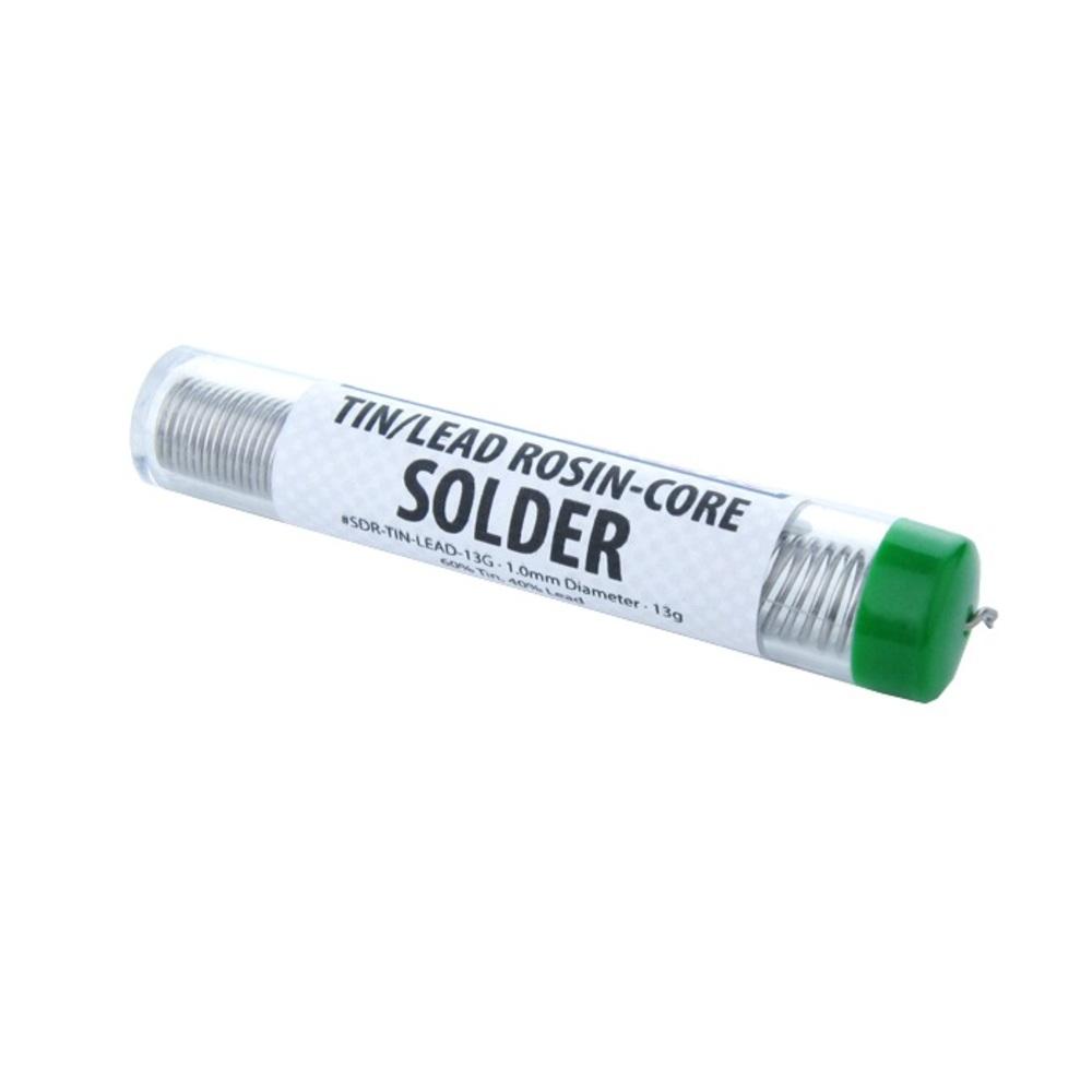 60/40 Tin/Lead Rosin-Core Solder - 1.0 mm Diameter - 13g Tube