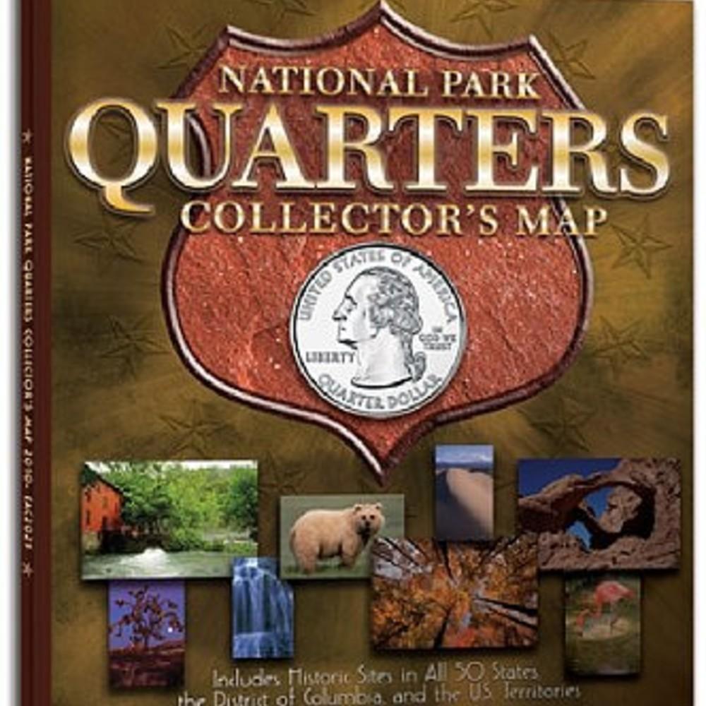 National Park Quarters Collectors Map Coin Folder