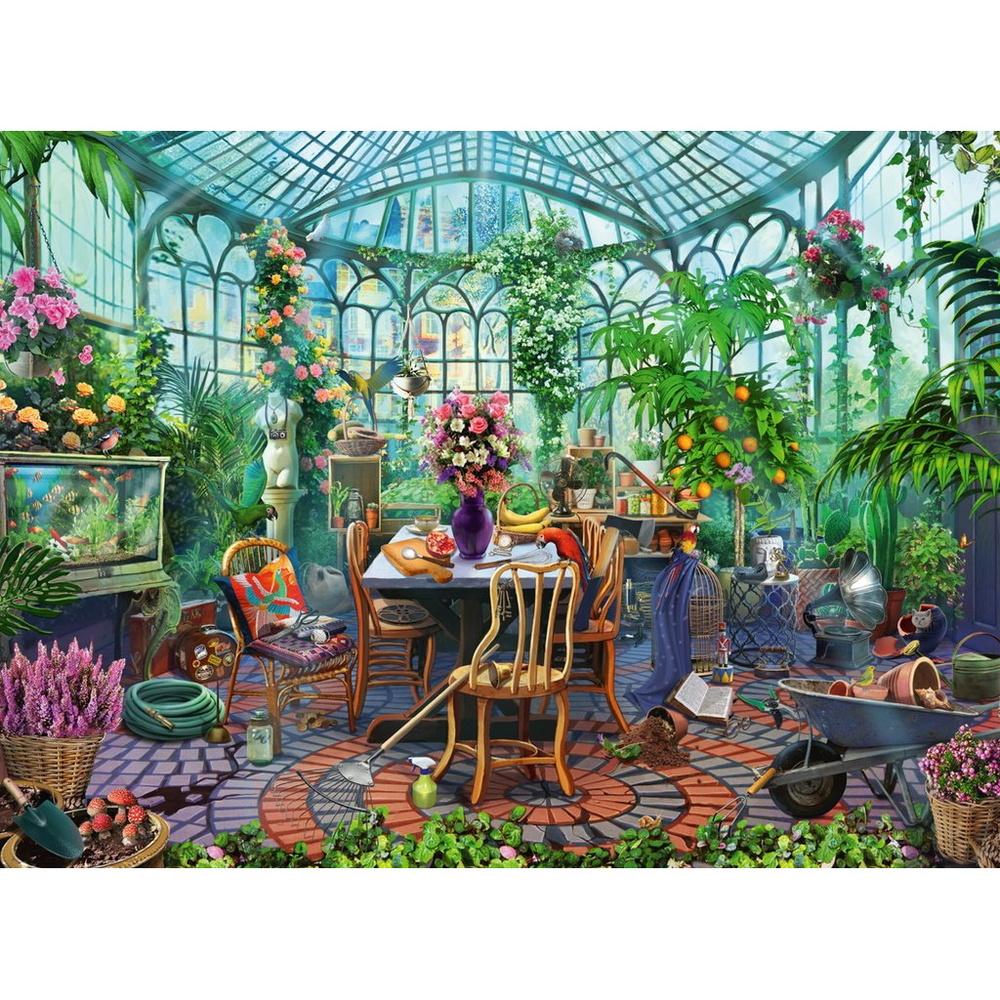 Puzzle - Greenhouse Mornings 500 Piece Adult Puzzle