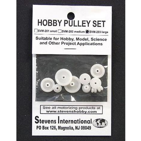 Large Plastic Pulley Set (1.9mm ID) (10pcs) (Assorted)