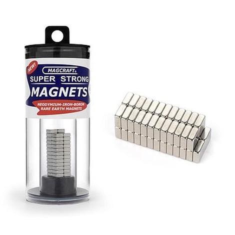 Rare Earth Block Magnets (50) -- 1/4x1/4x1/10