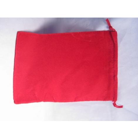 Dice Bag - Velour - Large Red