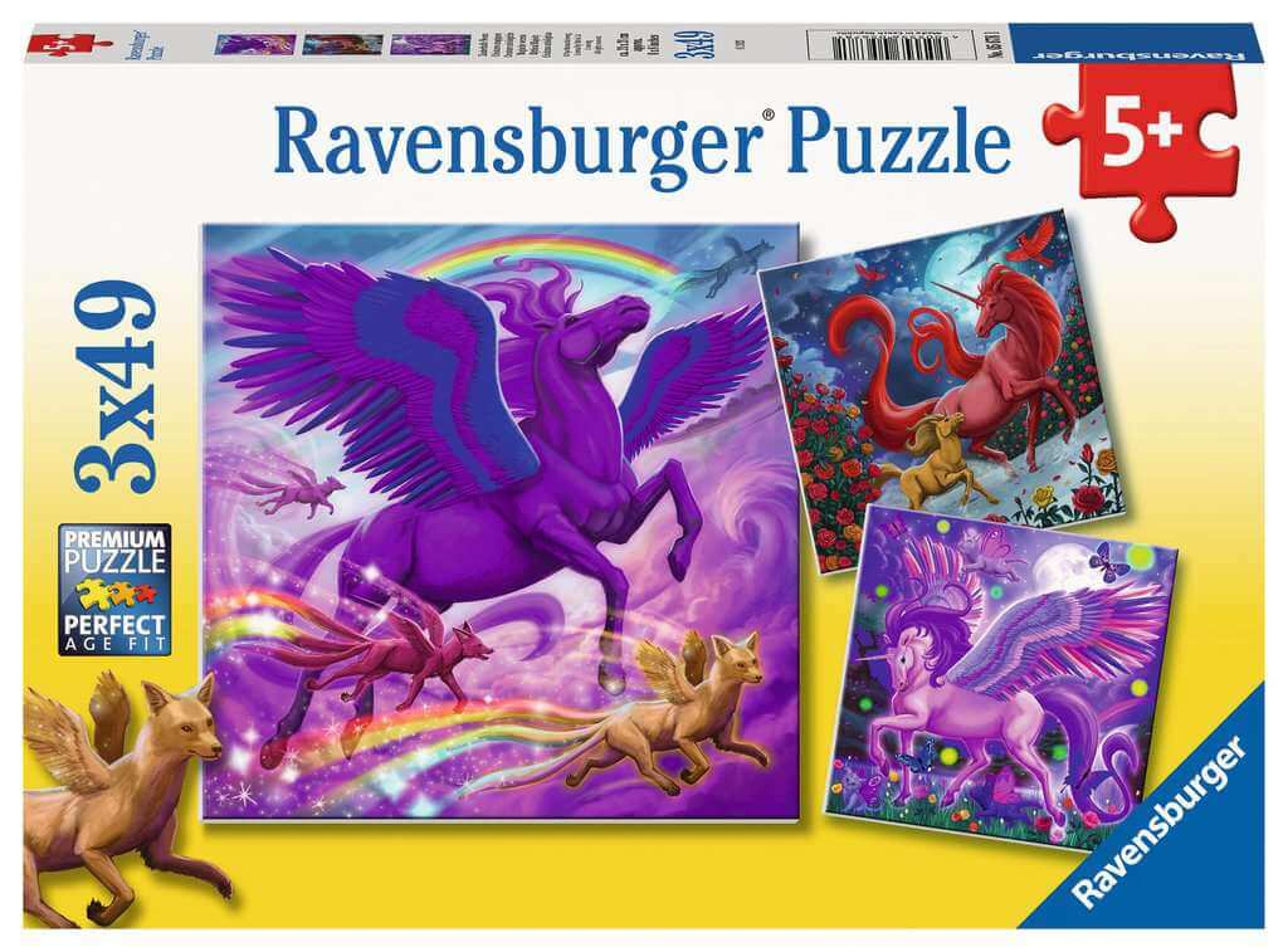 Ravensburger Mystical Majesty 3x49 pc Jigsaw Puzzle