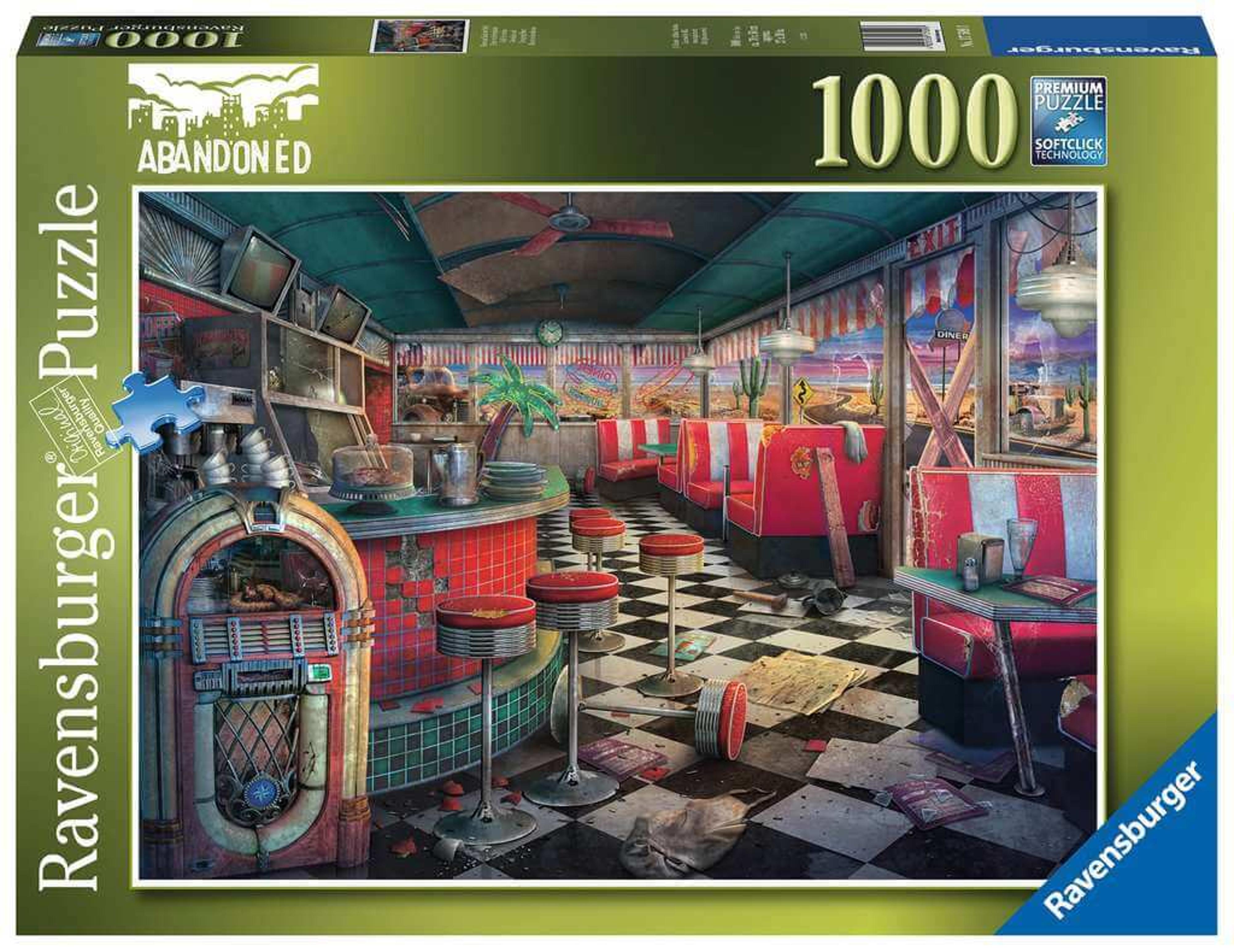 Ravensburger Abandoned Places: Decaying Diner 1000pc Puzzle