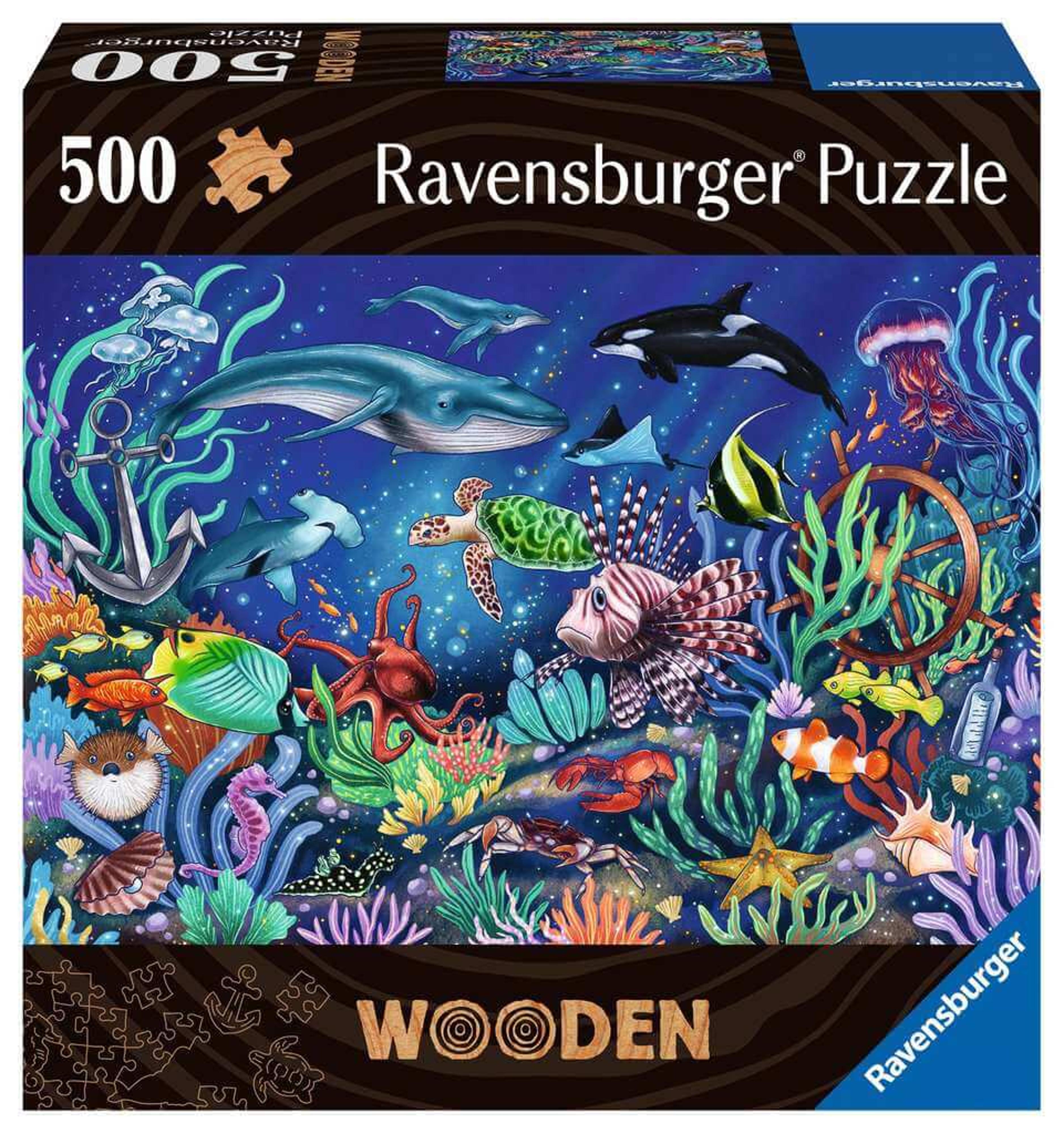 Ravensburger Under the Sea 500pc Wooden Puzzle