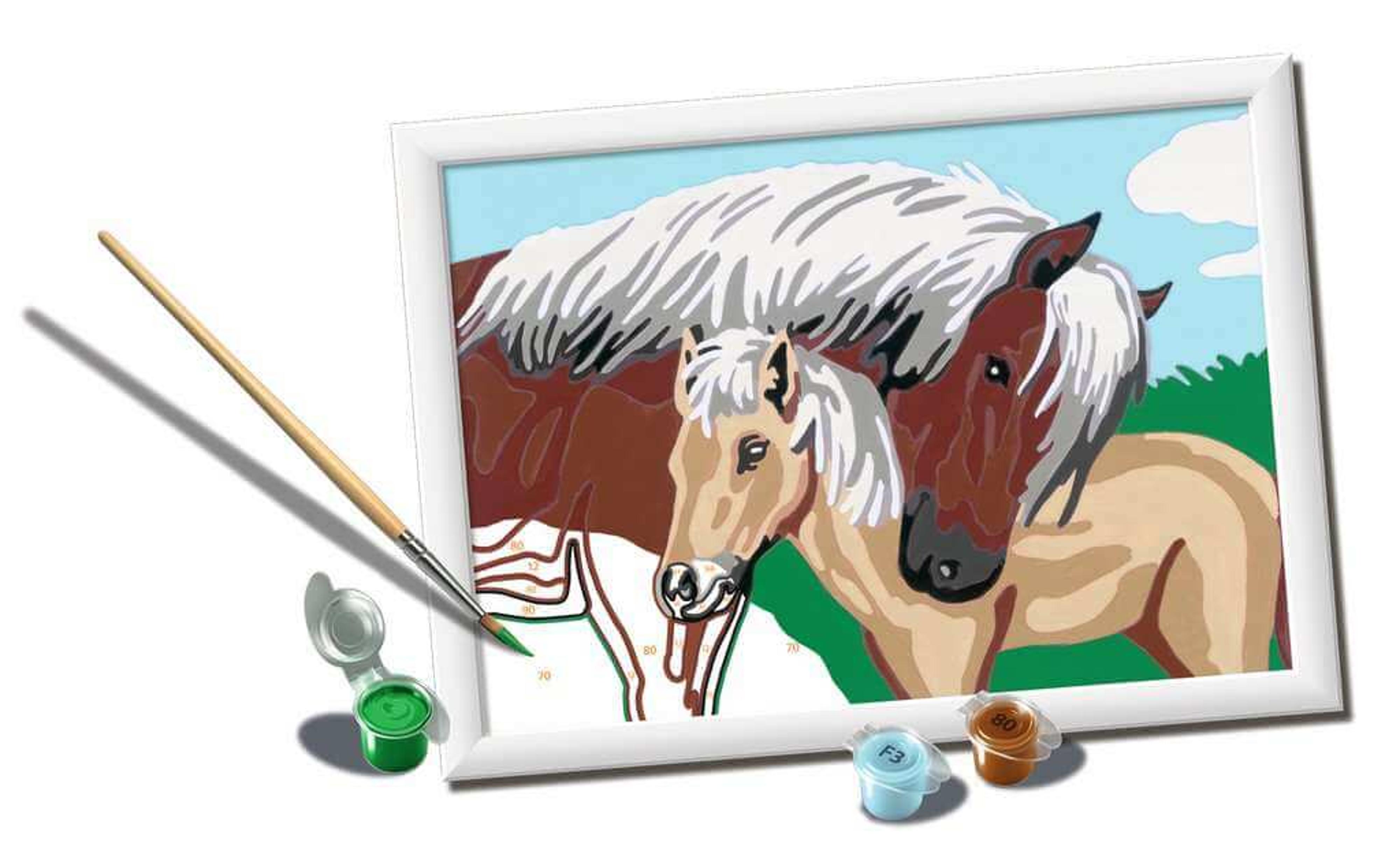 Ravensburger CreArt Mother and Foal Paint-by-Number (5x7)