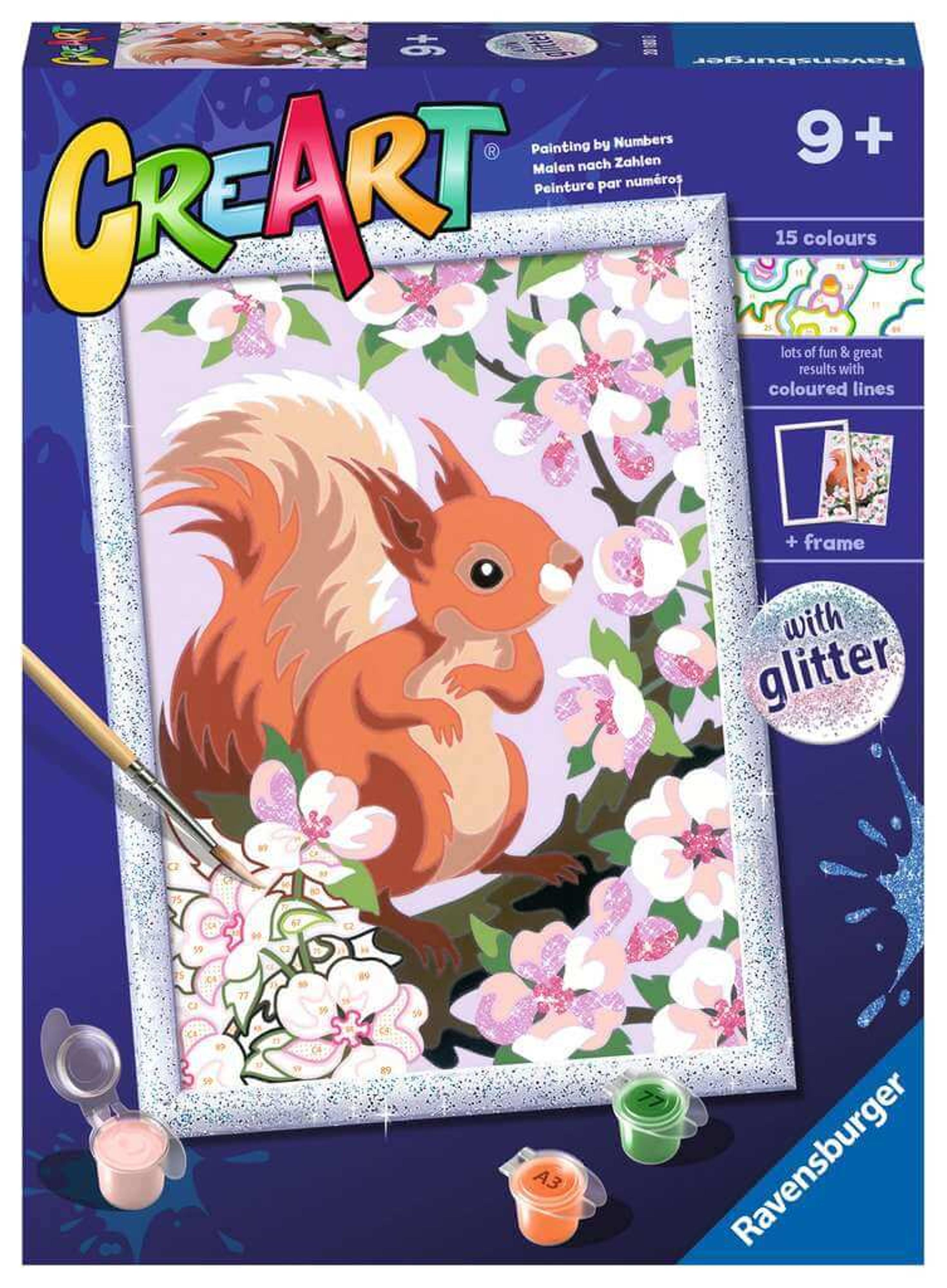 Ravensburger CreArt Spring Squirrel Paint-by-Number (7x10)