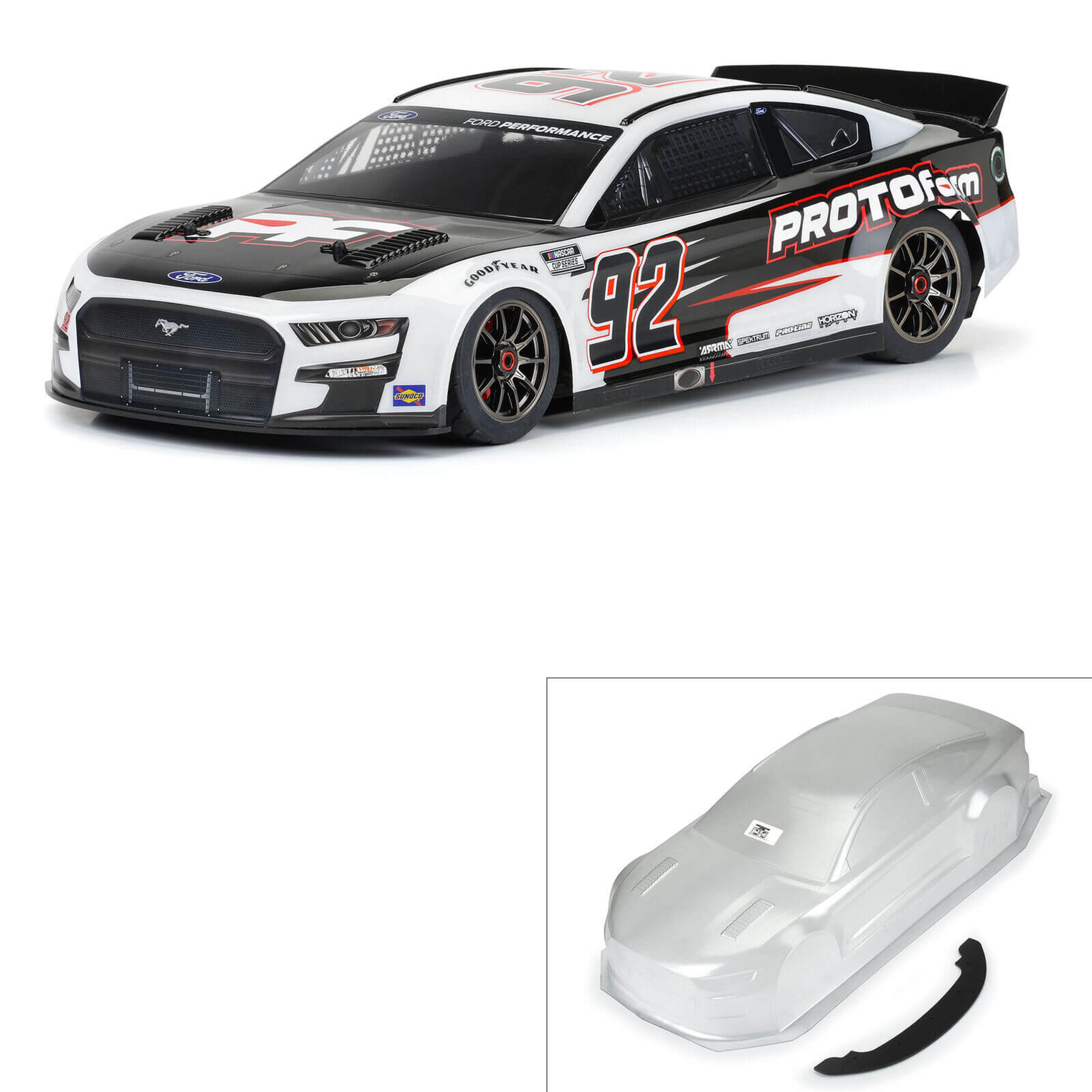 PROTOform 2022 NASCAR Cup Series Ford Mustanf Clear Body (Infraction 6S)