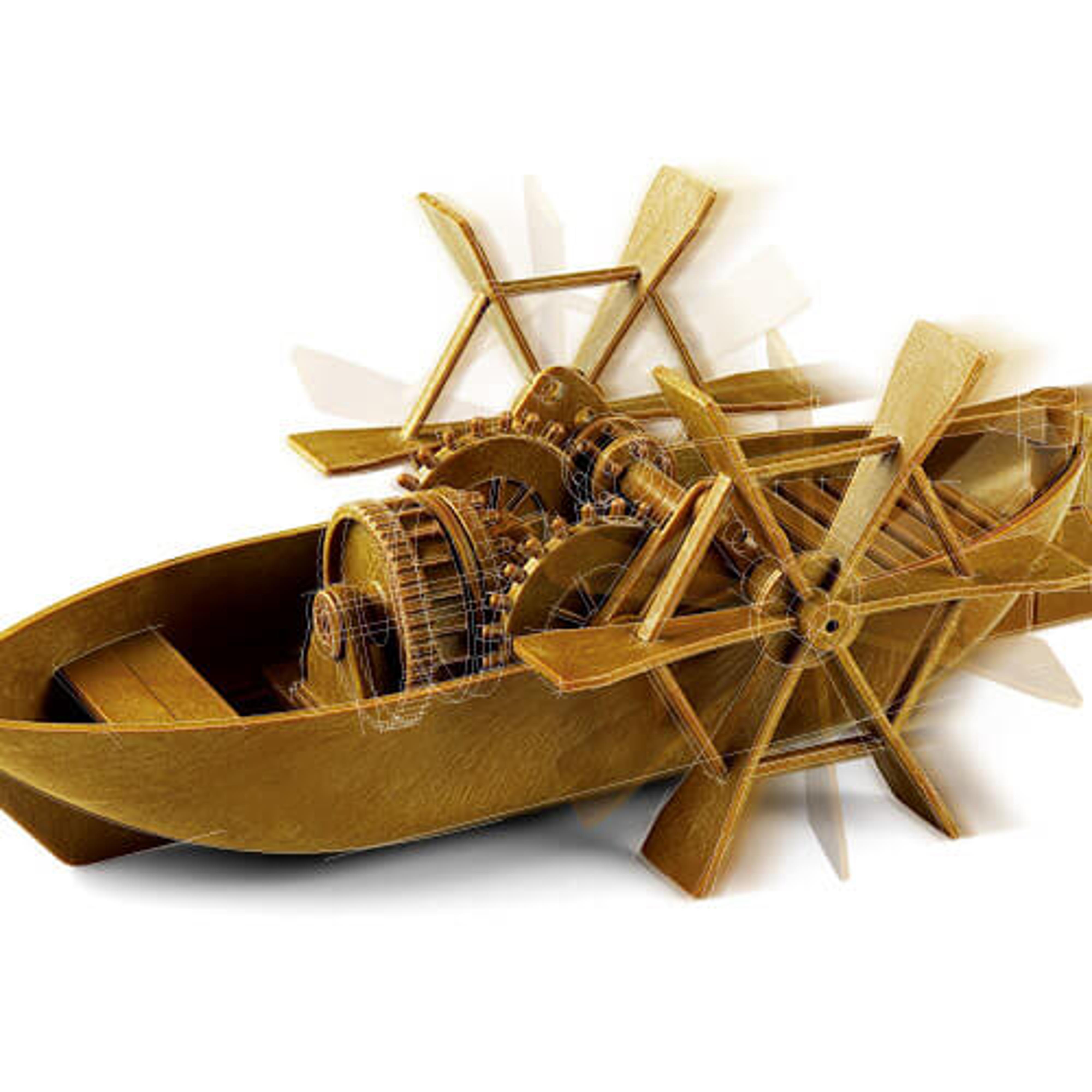 Leonardo da Vinci Machine Series - Paddleboat