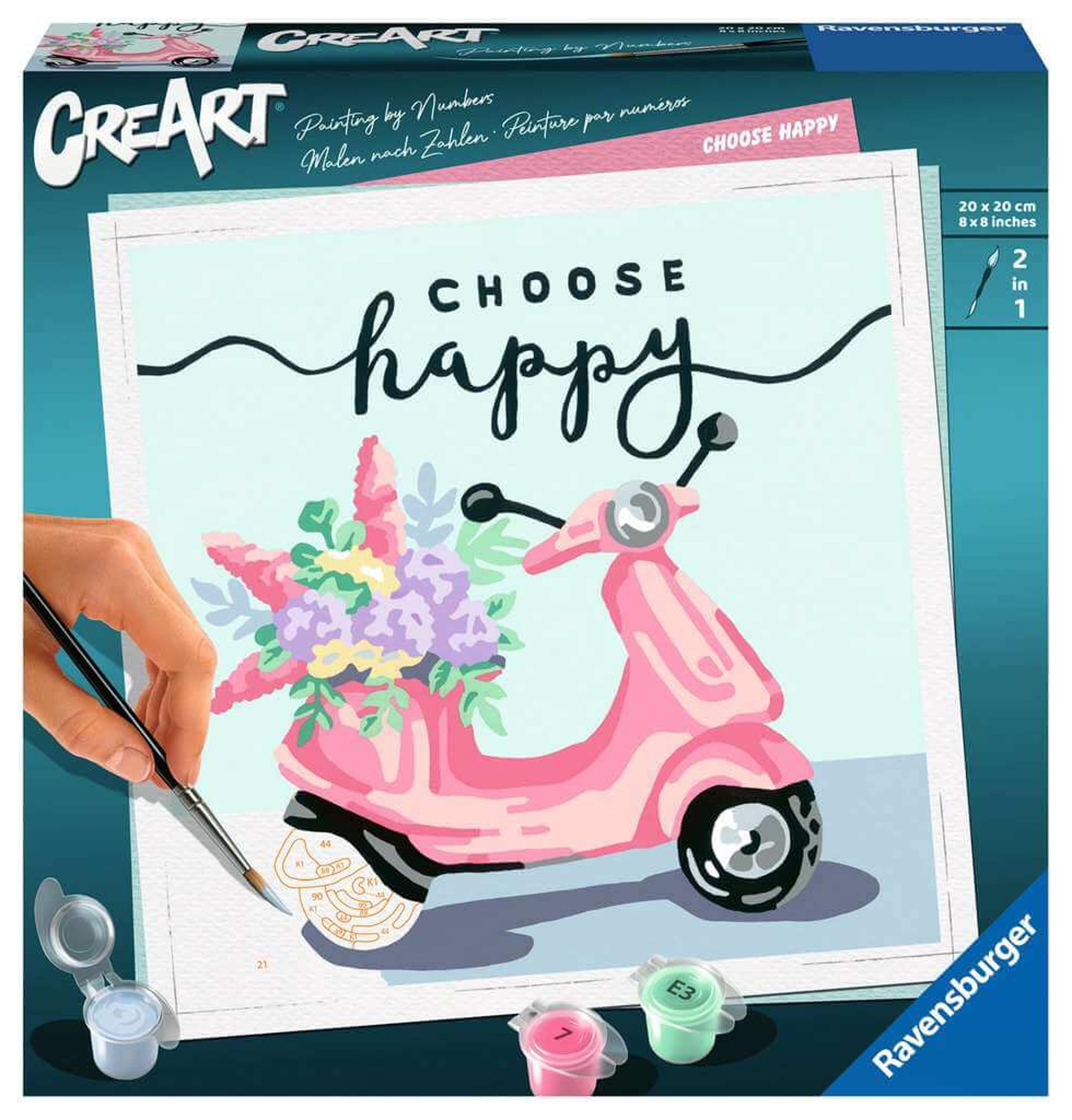 Choose Happy 8x8 Paint-by-Number