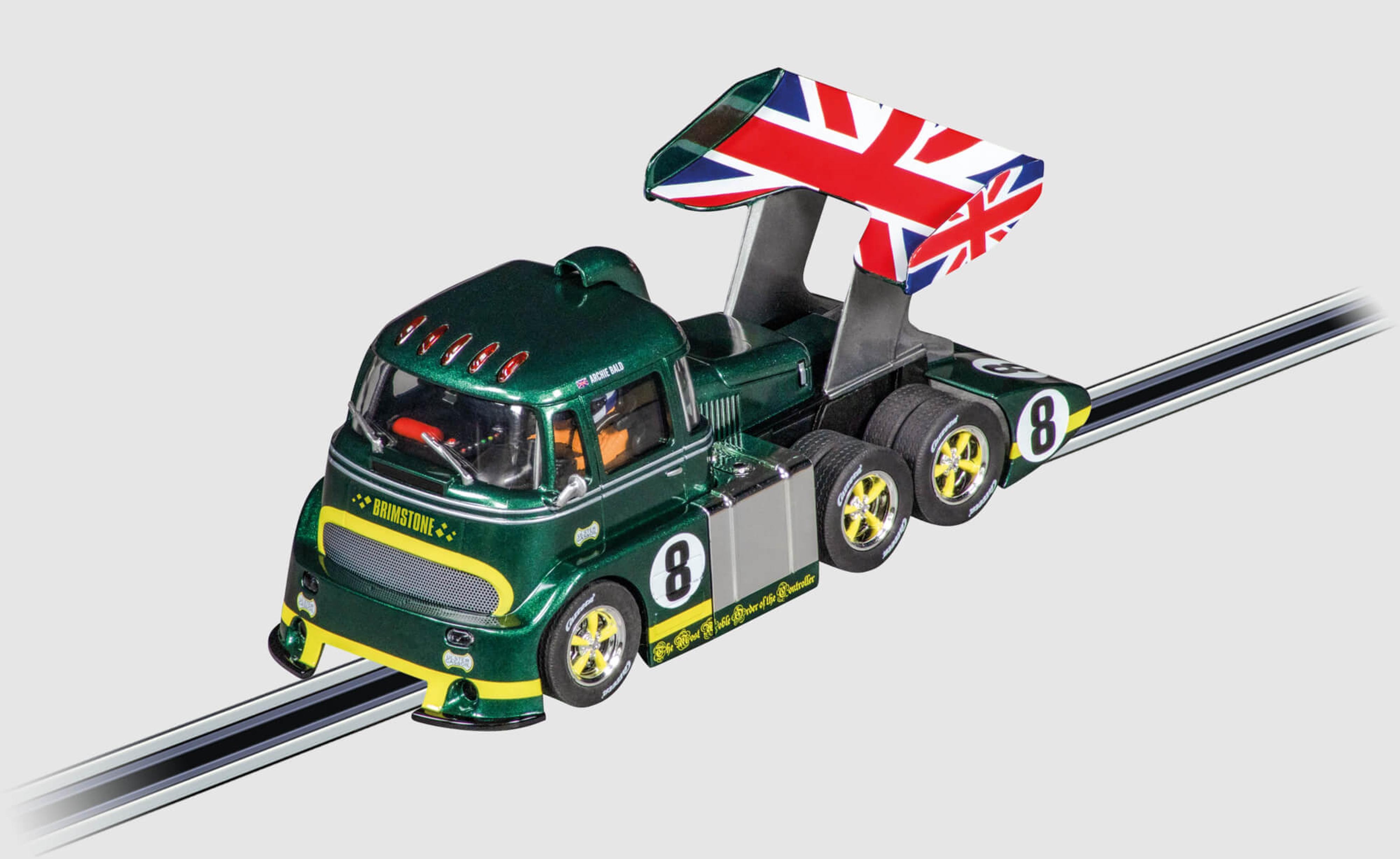 Racetruck Cabover British Racing Green Slot Car