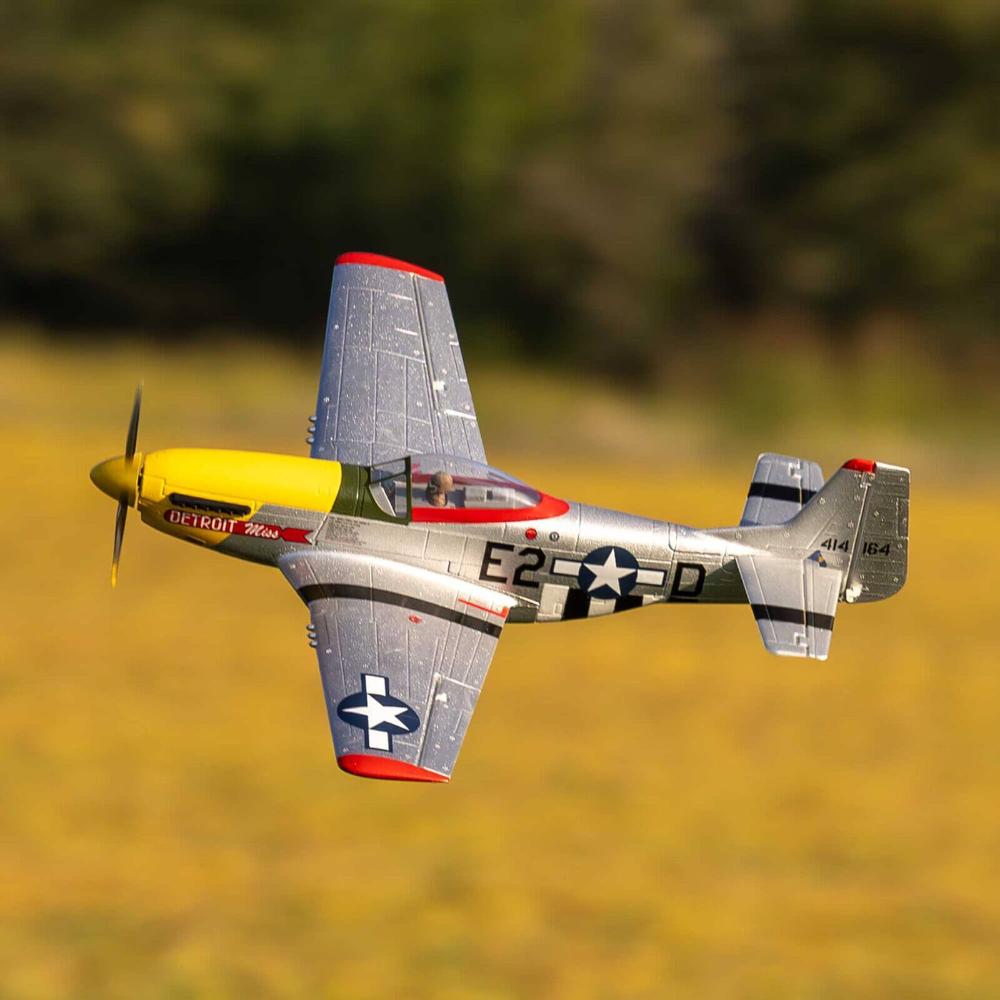 UMX P-51D Mustang Detroit Miss BNF Basic w/ AS3X, SAFE Select R/C