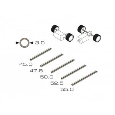 Pack of 5 asorted axles 3mm