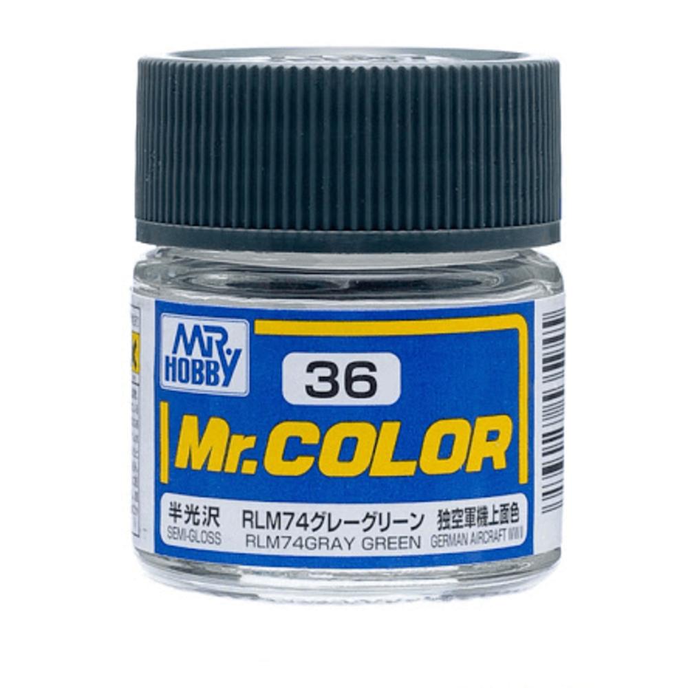Mr. Color Semi-Gloss RLM74 Grey Green