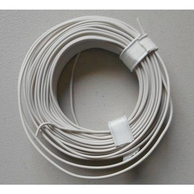 White 22-Gauge Single Strand Copper Plastic Coated Wire 32/Roll