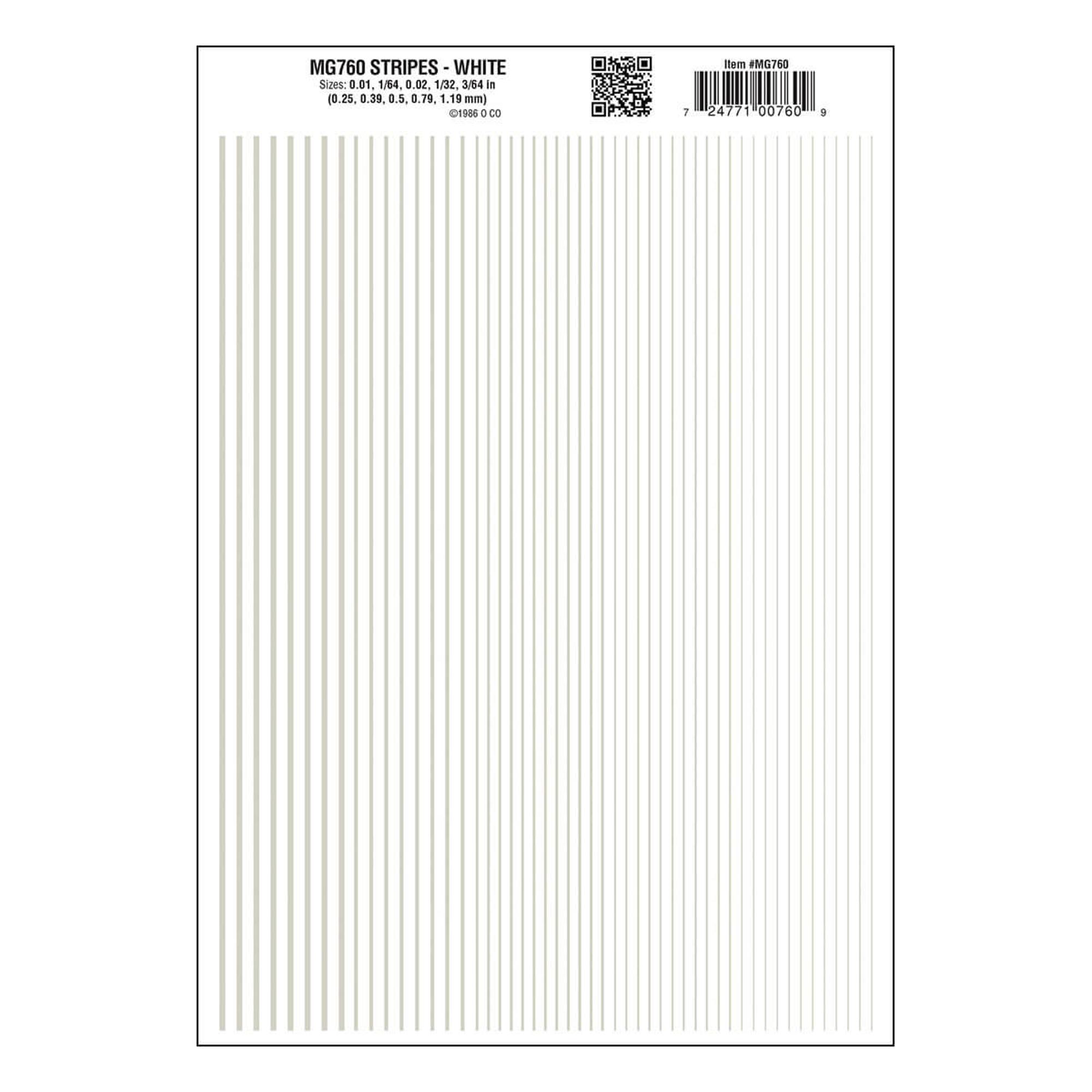 Woodland Scenics Stripes (White)