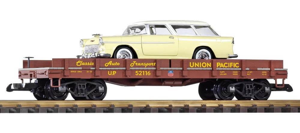 G-Scale Union Pacific Flatcar Nomad Wagon Transport w/die-cast Nomad