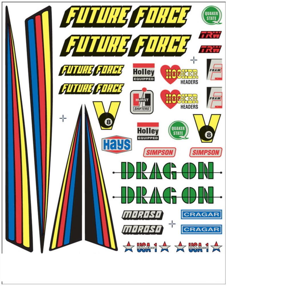 Pinewood Derby Drag Racer Decal