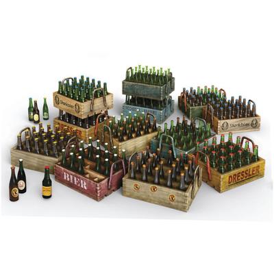 Miniart 1/35 Beer Bottles and Wooden Crates Model Kit