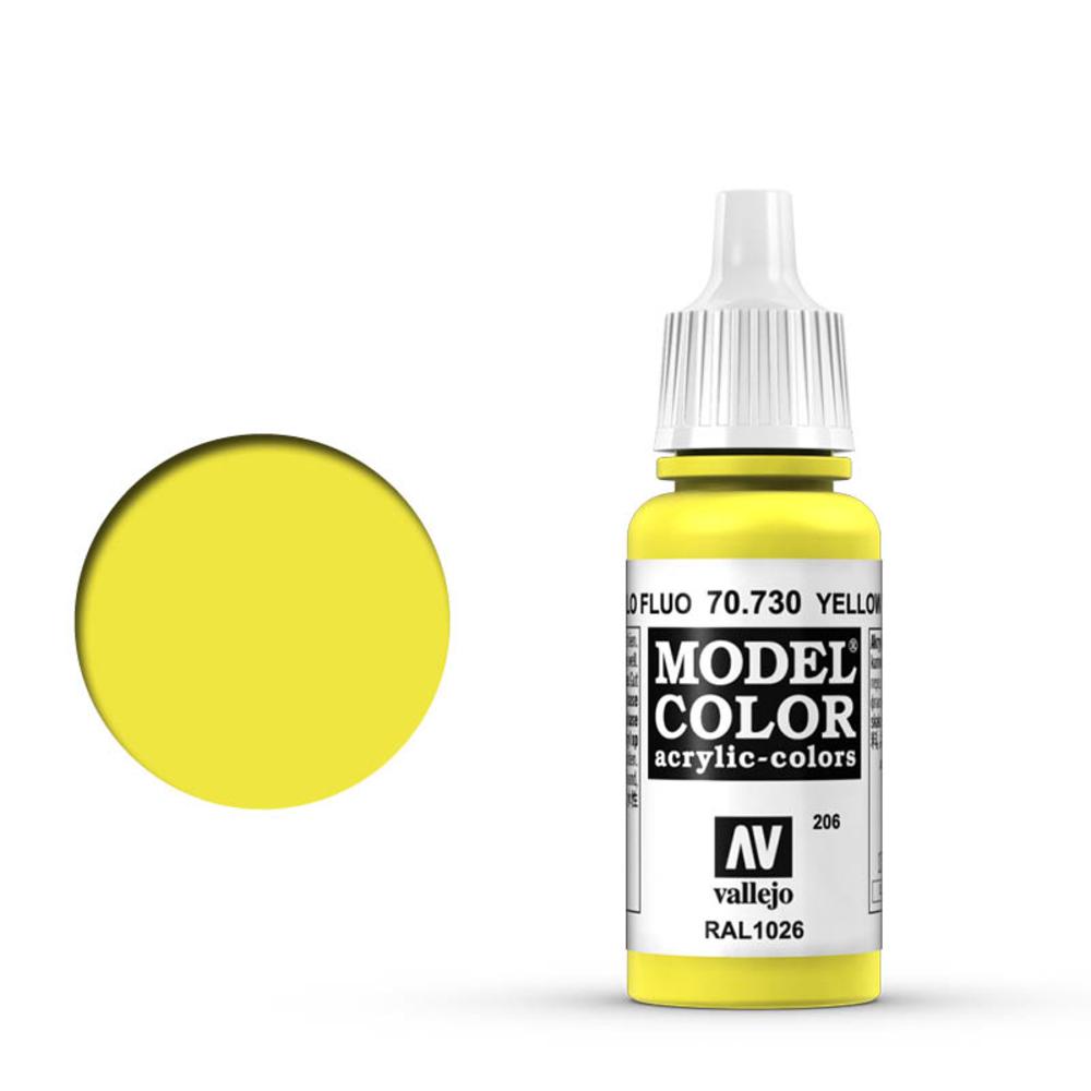 Vallejo Model Color - Fluorescent Yellow (17ml)