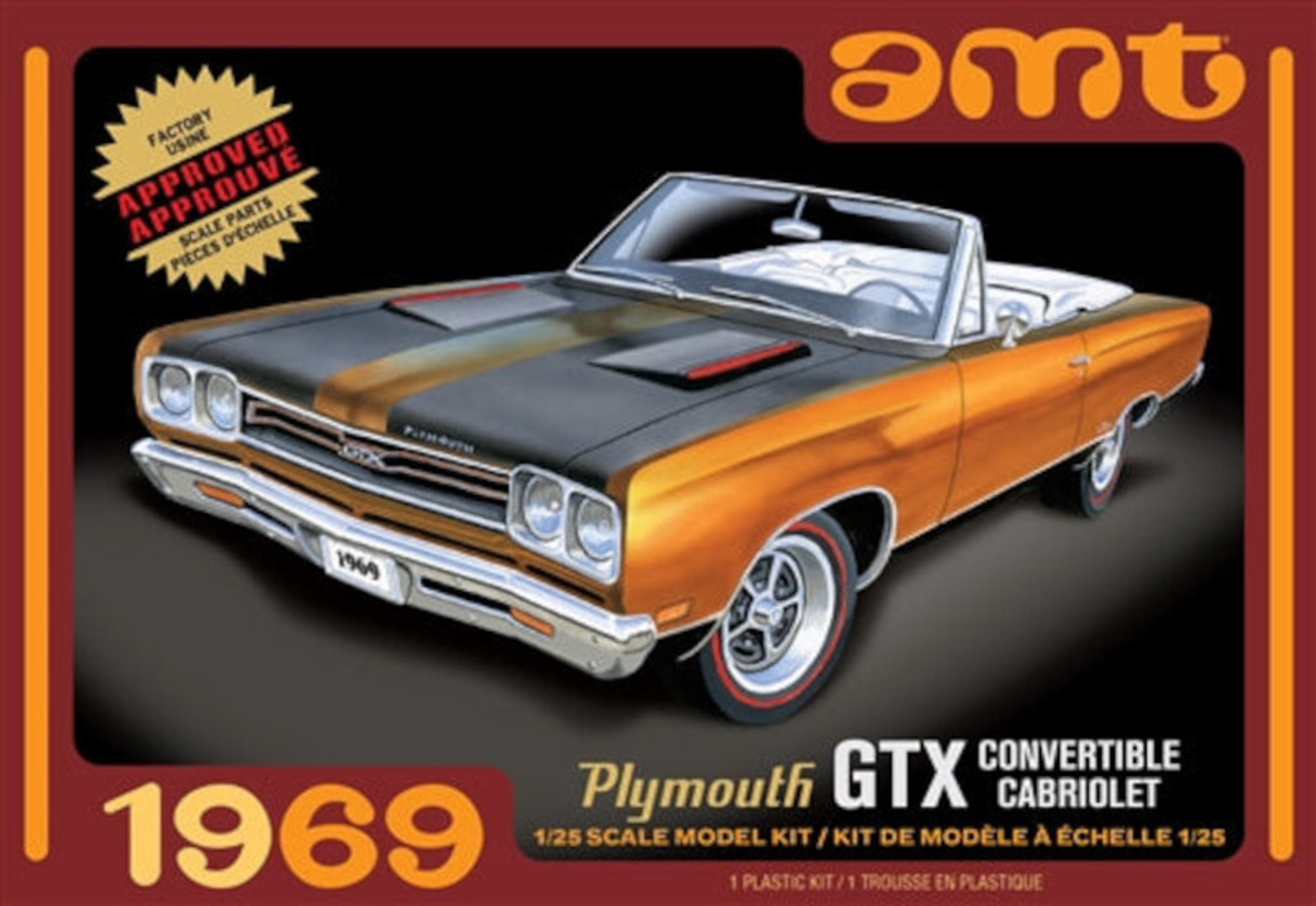 AMT 1/25 1969 Plymouth GTX Convertible Model Kit