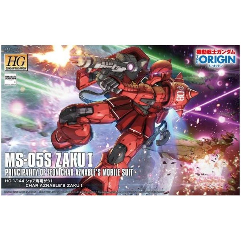 1/144 Bandai Gundam HG - Gundam The Origin MS-05S Zaku I Char Aznable