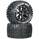 Duratrax Lockup Mt 2.8in Mounted 2WD Rear C2 Tires (Black, 2 pc)