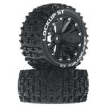 Duratrax Lockup ST 2.8in 2WD Mounted Rear Tires Black (2 pc)
