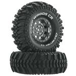 Duratrax Deep Woods CR C3 Mounted 1.9in Crawler Tires Chrome (2 pc)