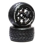 Duratrax Bandito MT 2.8 Mounted Tires (Black Chrome) (2pc)