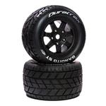 Duratrax Bandito ST Belt 3.8 Mounted Tires (Black) (2pc)