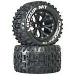 Duratrax Lockup MT 2.8in 2WD Mounted Front C2 Tires (Black, 2pc)
