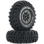 Duratrax Deep Woods CR C3 Mounted 2.2in Crawler Tires Chrome (2 pc)
