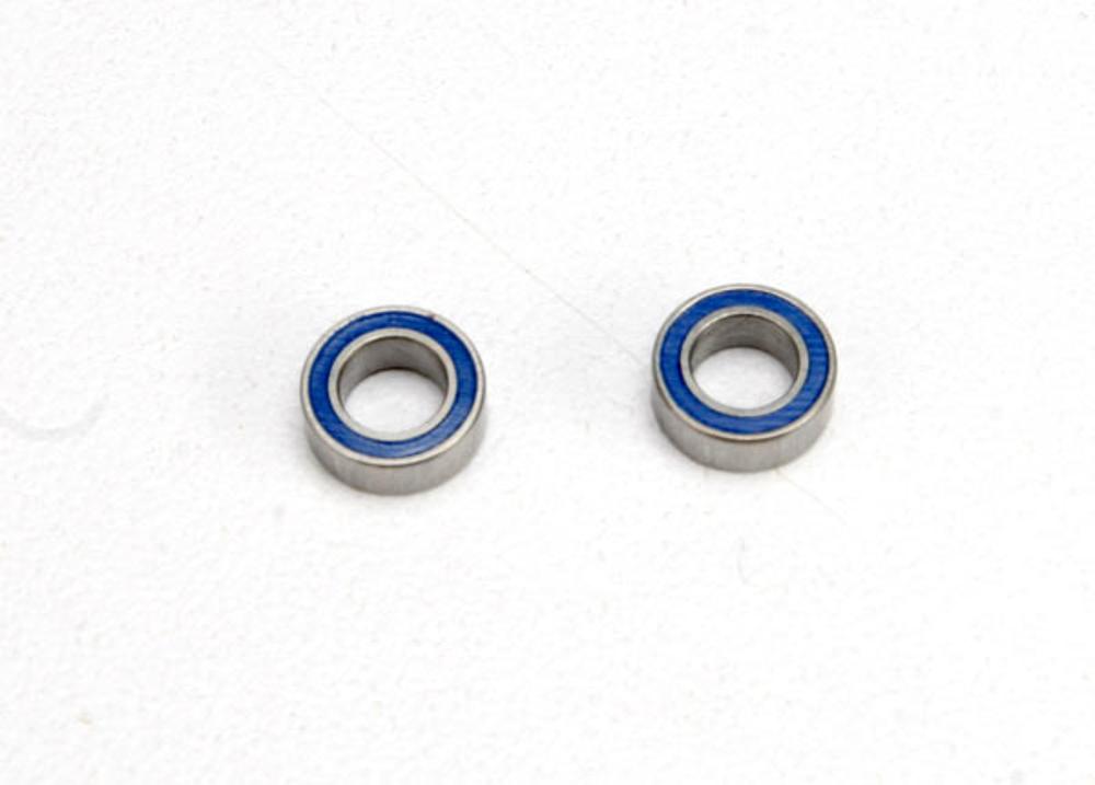 Traxxas Rubber Sealed Ball Bearings (4x7x2.5mm) (Blue, 2 pcs)