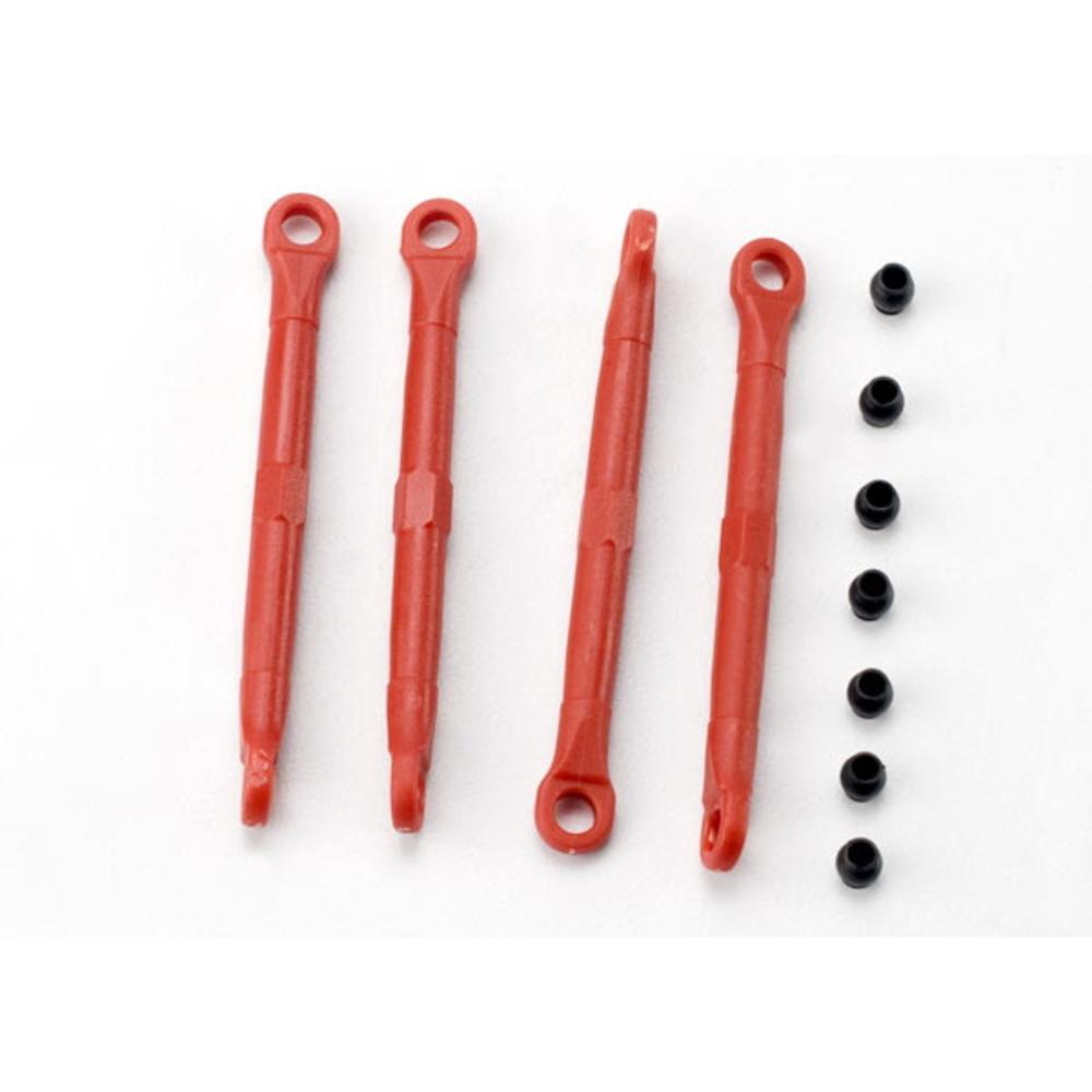 Traxxas Toe link, front/rear (molded composite) (red) (4) 1/16 Slash