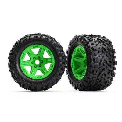 Traxxas Tires & wheels, assembled, glued - Talon EXT - Green
