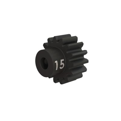 Traxxas Gear, 15-T pinion (32-p) HD hardened steel w/set screw