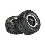 Wheels - Trencher 4.3 X-Maxx MTD Impulse Front Rear Tires, Black/Gray