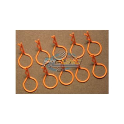 Large Ring Orange Body Pins (10)