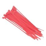 Florescent Red Tie Wraps - 20