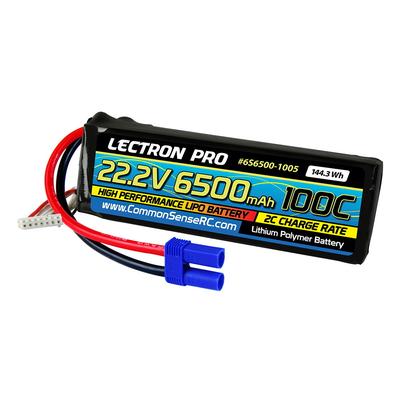 Battery - 22.2V 6500mAh 100C Lipo Battery w/EC5 Connector