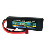 Lectron Pro 7.4v 5200mAh 35C Lipo Battery w/ Deans-Type Connector