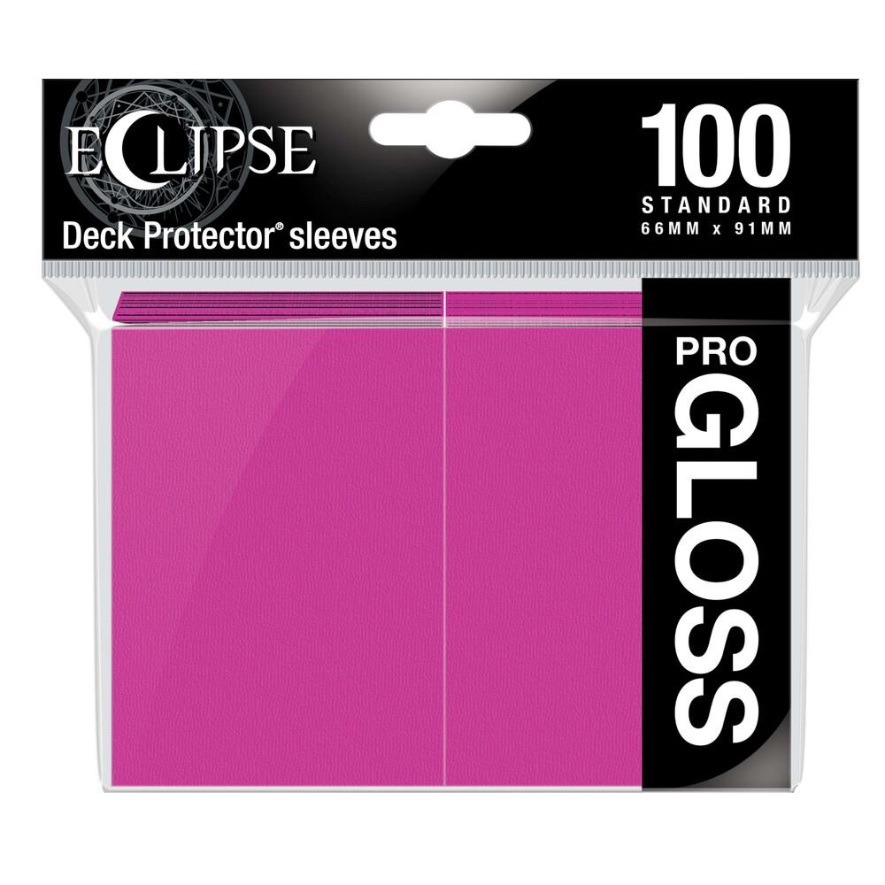 Ultra Pro Eclipse Gloss Standard Sleeves: Hot Pink (100 ct)
