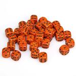 Chessex 12mm Fire Speckled D6 (36 pc)